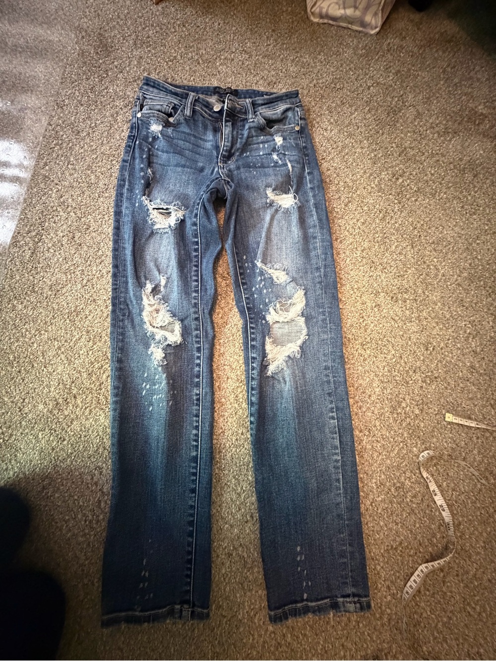 Judy Blue Boyfriend Fit distressed jeans